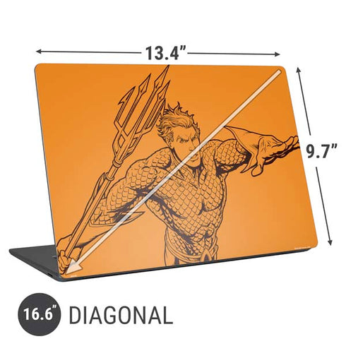 DC Comics Aquaman Comic Pop Universal Laptop 16.6in (13.4 x 9.7in) Skin